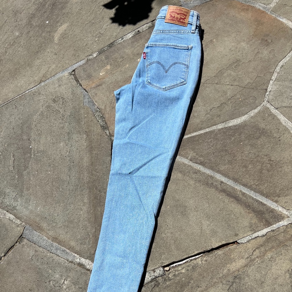 Levi's 721 High-Rise Button Fly Ankle Skinny Jeans